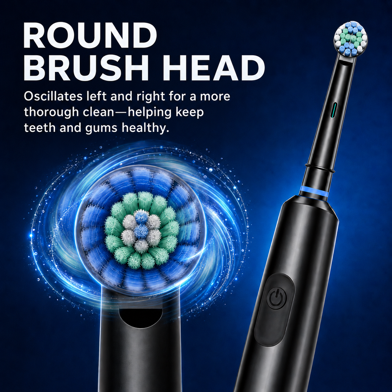 5-in-1 Hotaro Electric Toothbrush – Deep Clean, Whitening & Massage Modes