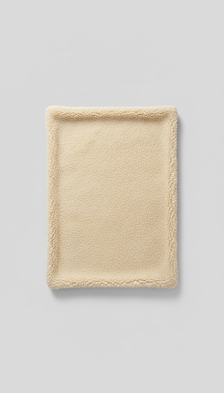 Textured Boucle Throw for Pets Ivory