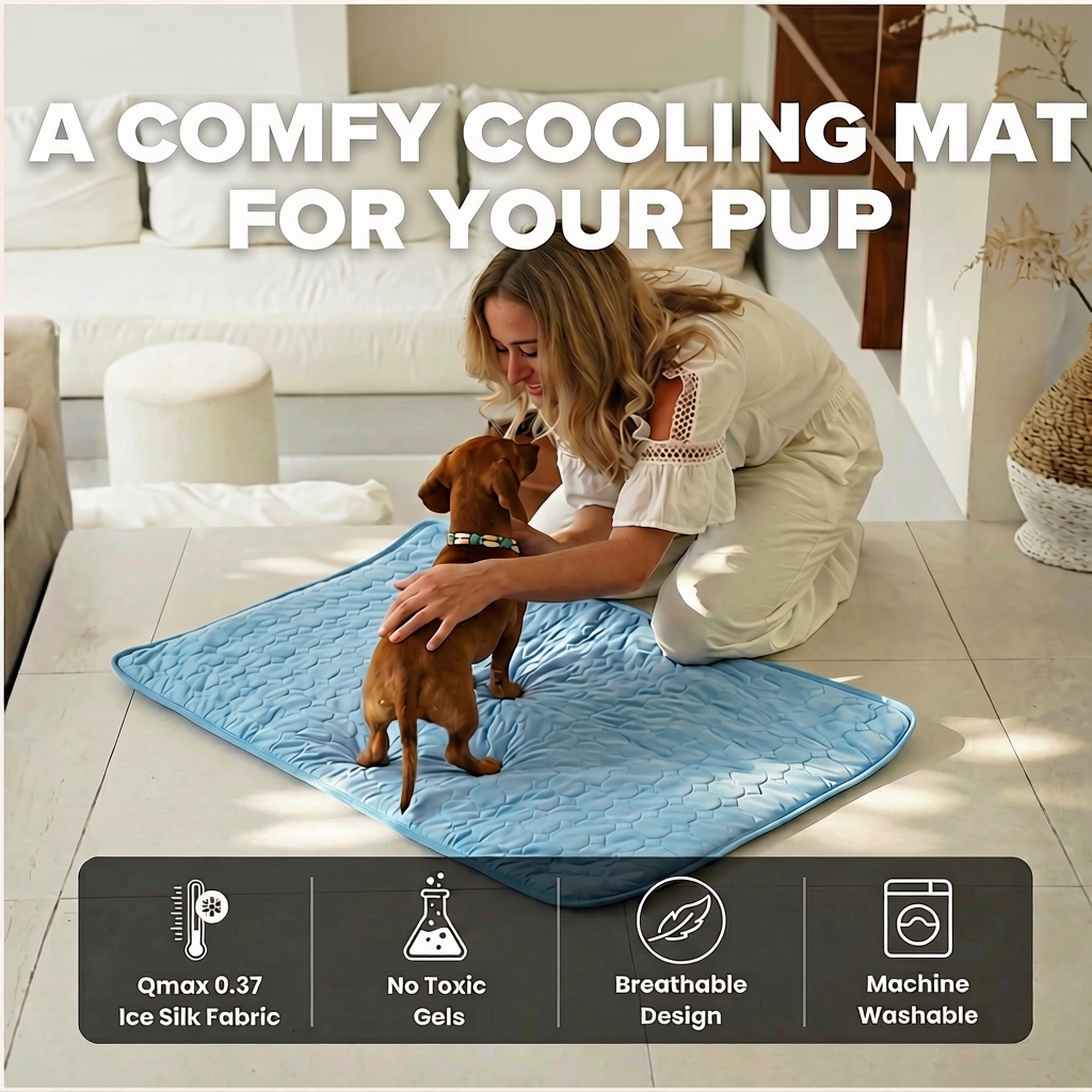 Pet Cooling Mat – Instant Relief from Summer Heat for Dogs & Cats